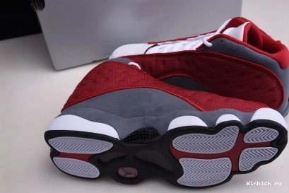RED RETRO JORDAN - 13 FLINT GYM GREY 0928
